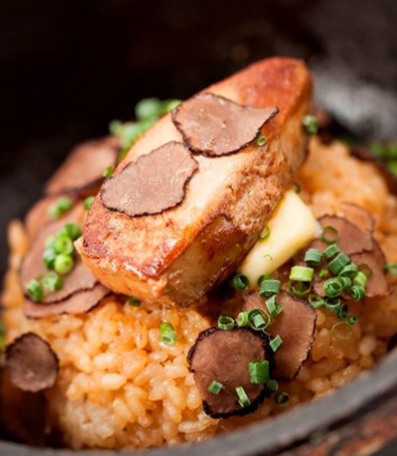 フォアグラとトリュフの石焼ビビンバ